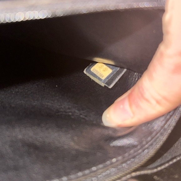 Extremely rare, vintage, black pattern, leather Chanel bag - Picture 9 of 10